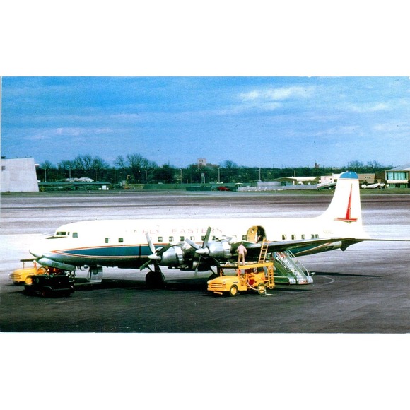 None Other - Eastern Airlines DC-7 Vintage Postcard PC19